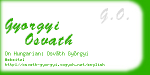 gyorgyi osvath business card